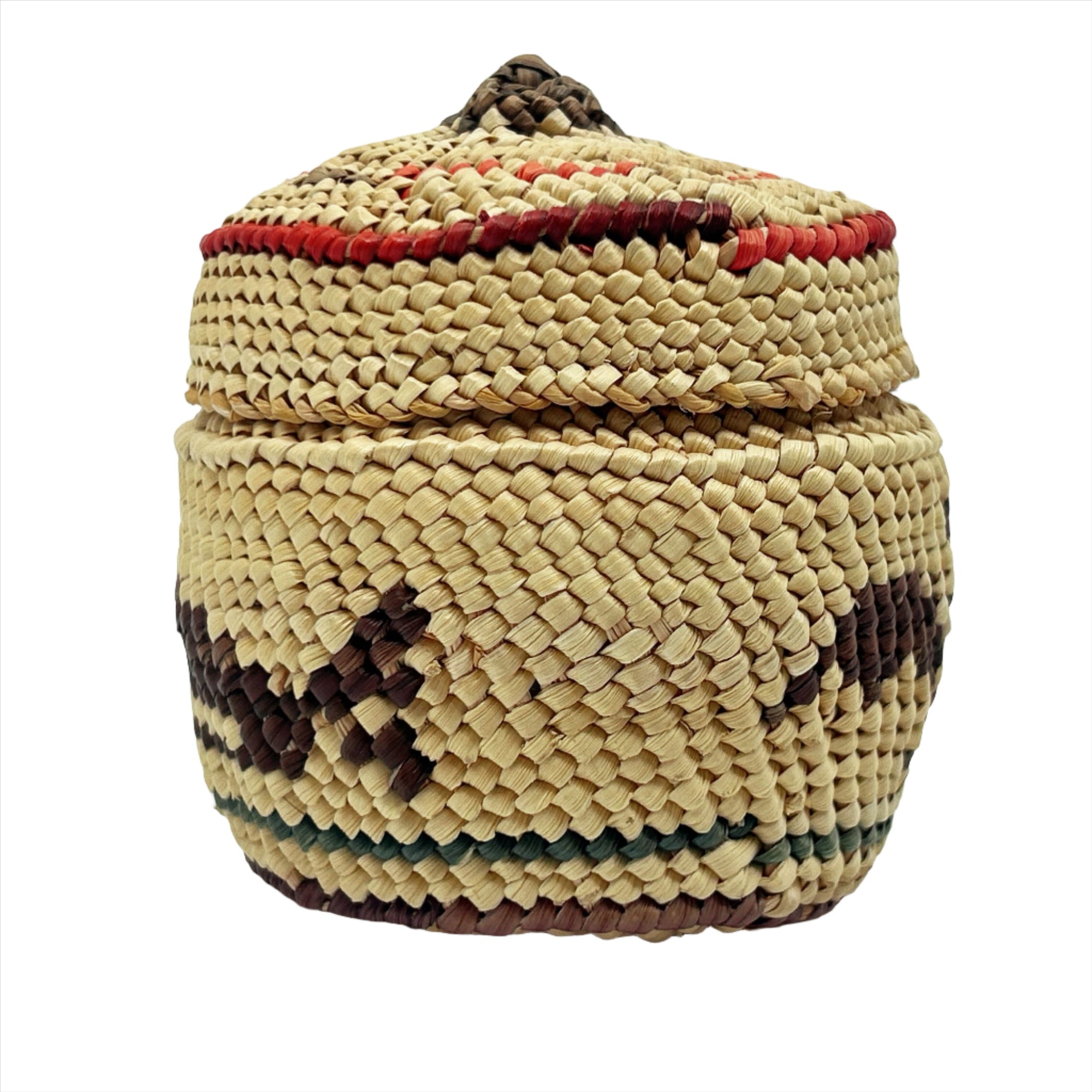J Thompson Basketry Round Smal -  - Basketry - House of Himwitsa Art Gallery