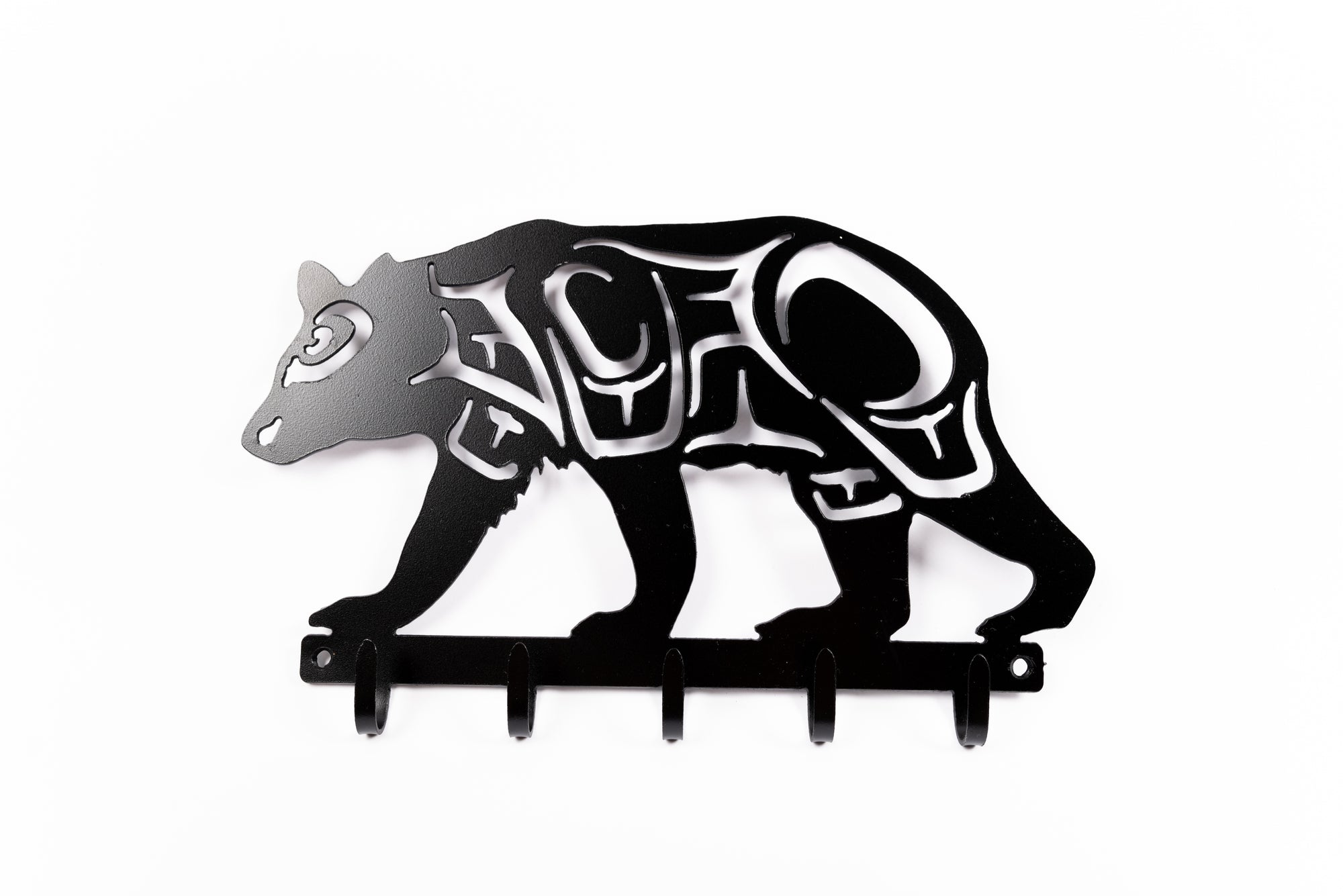 Noel Brown Bear Key Hook - Noel Brown Bear Key Hook -  - House of Himwitsa Native Art Gallery and Gifts
