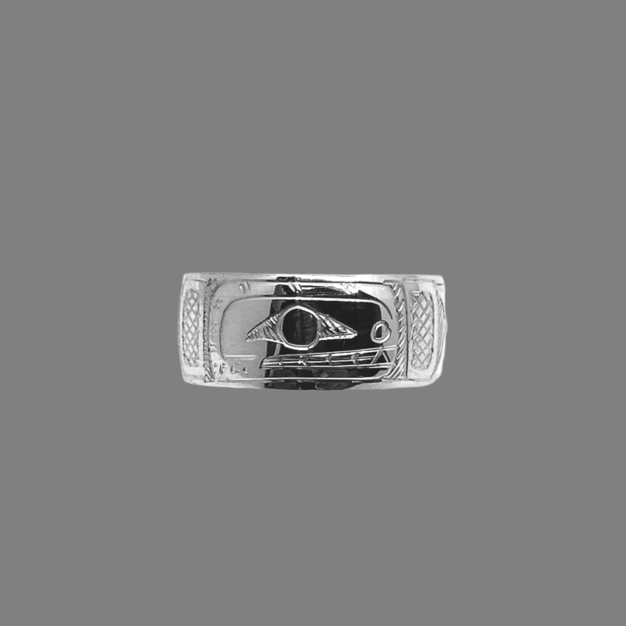 Gilbert Pat 3/8 Silver Rings - Pat Gilbert - Silver Ring - House of Himwitsa Art Gallery