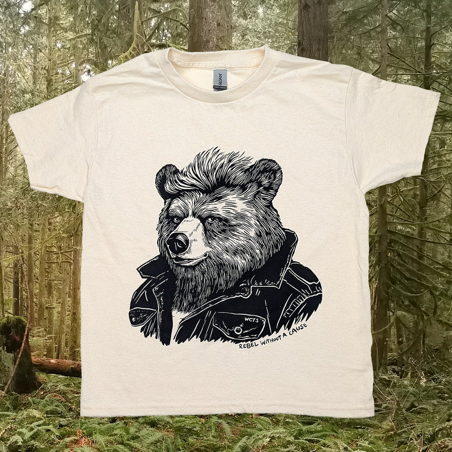 Westcoastees Unisex T-Shirt Rebel Bear -  - T-Shirt - House of Himwitsa Art Gallery