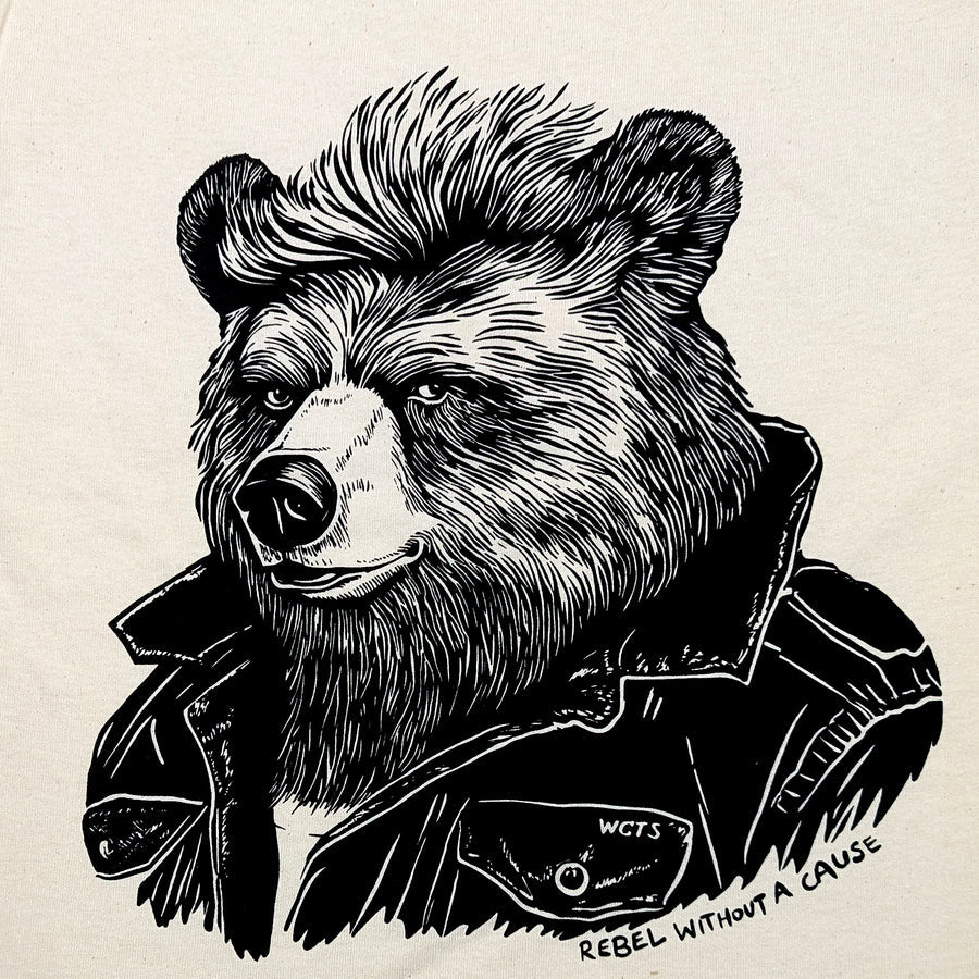 Westcoastees Unisex T-Shirt Rebel Bear -  - T-Shirt - House of Himwitsa Art Gallery