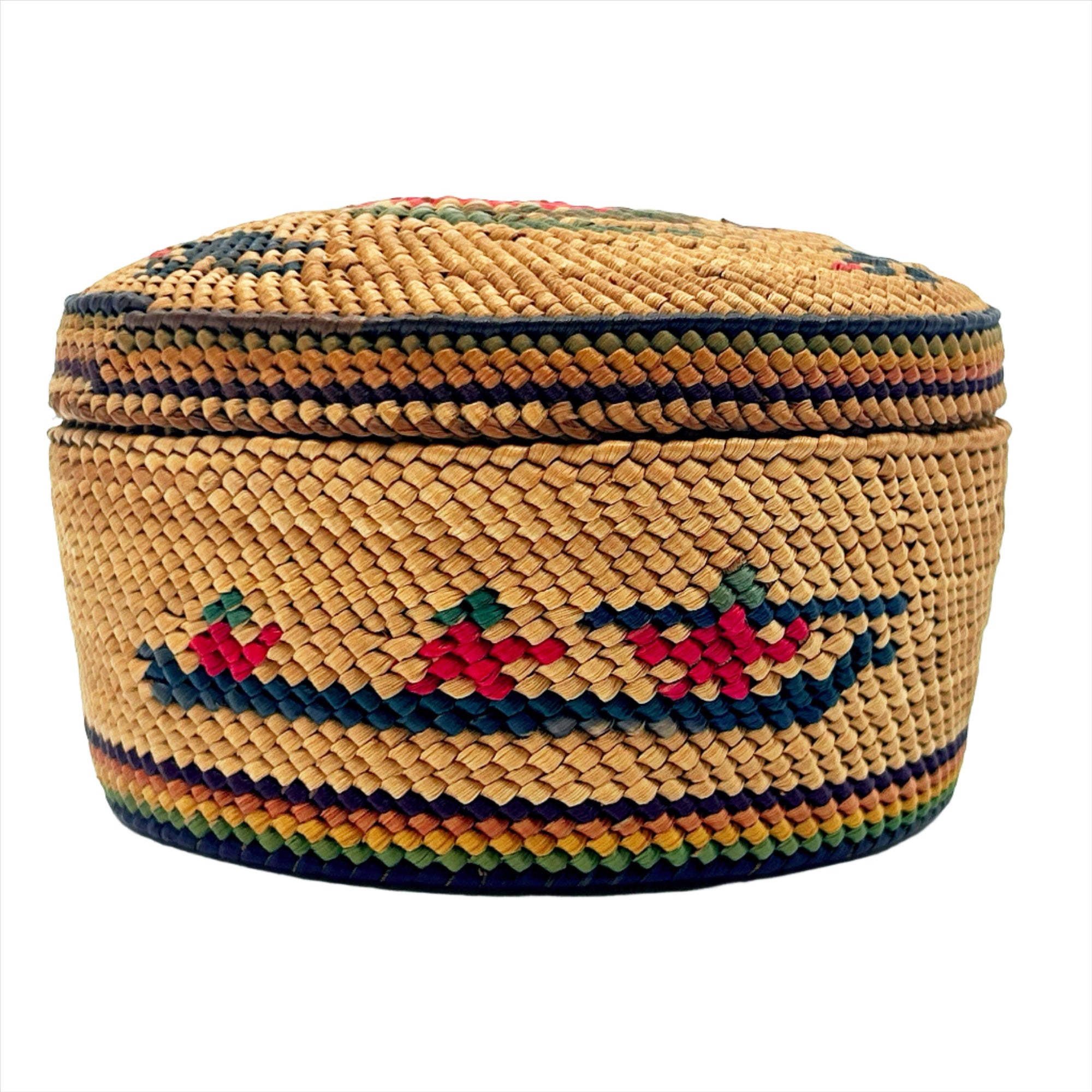 Nuu-Chah-Nulth Circa 1900's Beargrass Whale Hunt Basket - Lunds Auction Company -  - House of Himwitsa Art Gallery