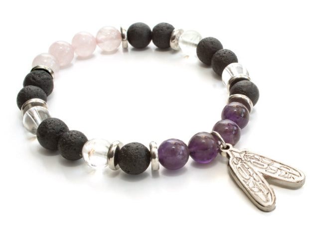 Healing Bracelet Corey Bulpitt Feather M/L - Healing Bracelet Corey Bulpitt Feather M/L -  - House of Himwitsa Native Art Gallery and Gifts