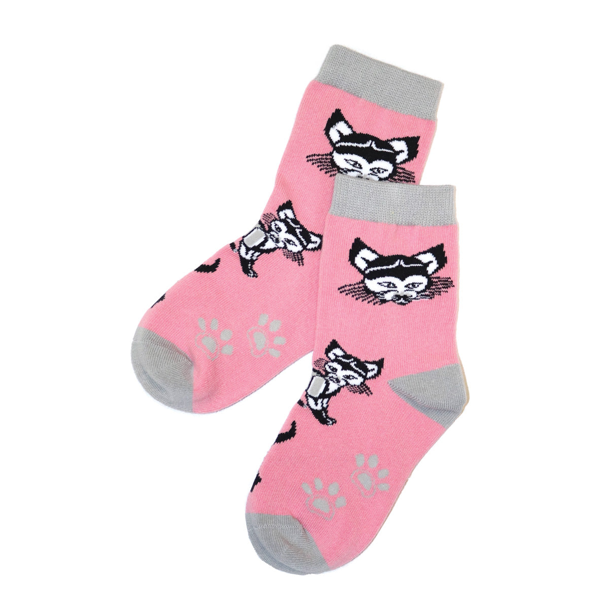 KIDS ART SOCKS - M/L / Ben Houstie Cat - SOCK106L - House of Himwitsa Native Art Gallery and Gifts
