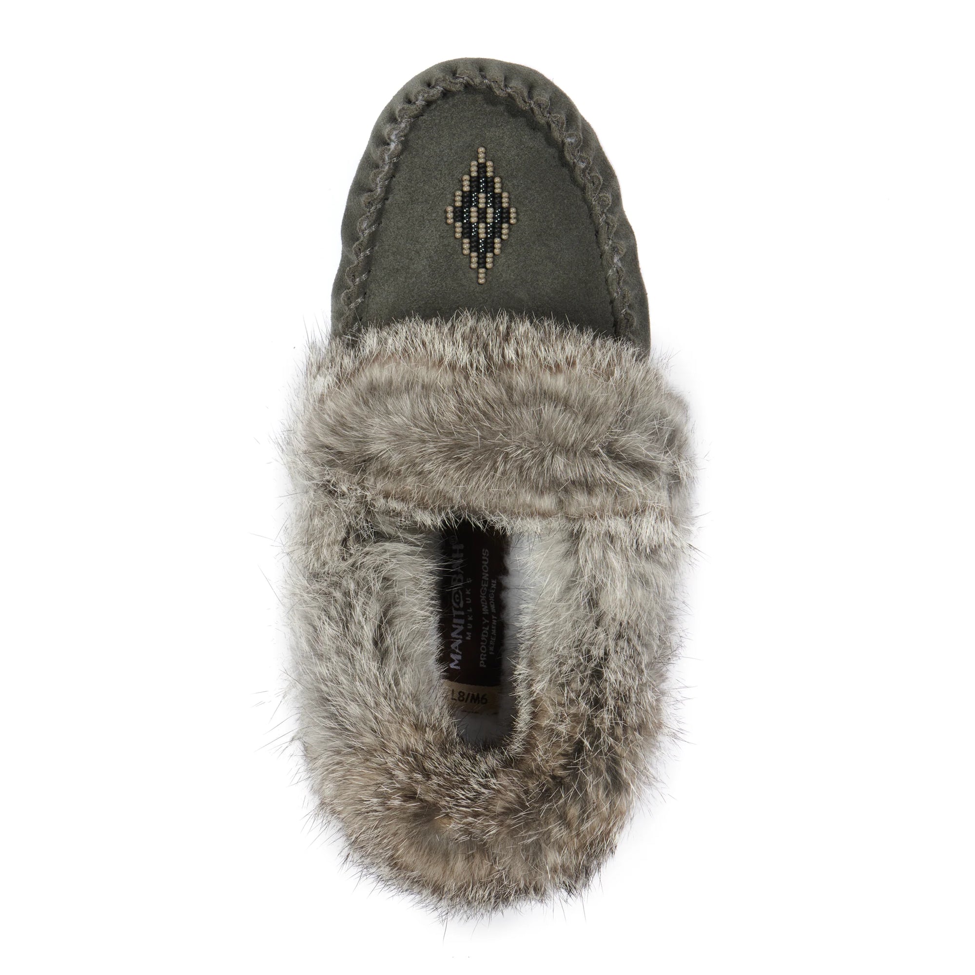 Street Suede Moccasins Charcoal -  -  - House of Himwitsa Art Gallery