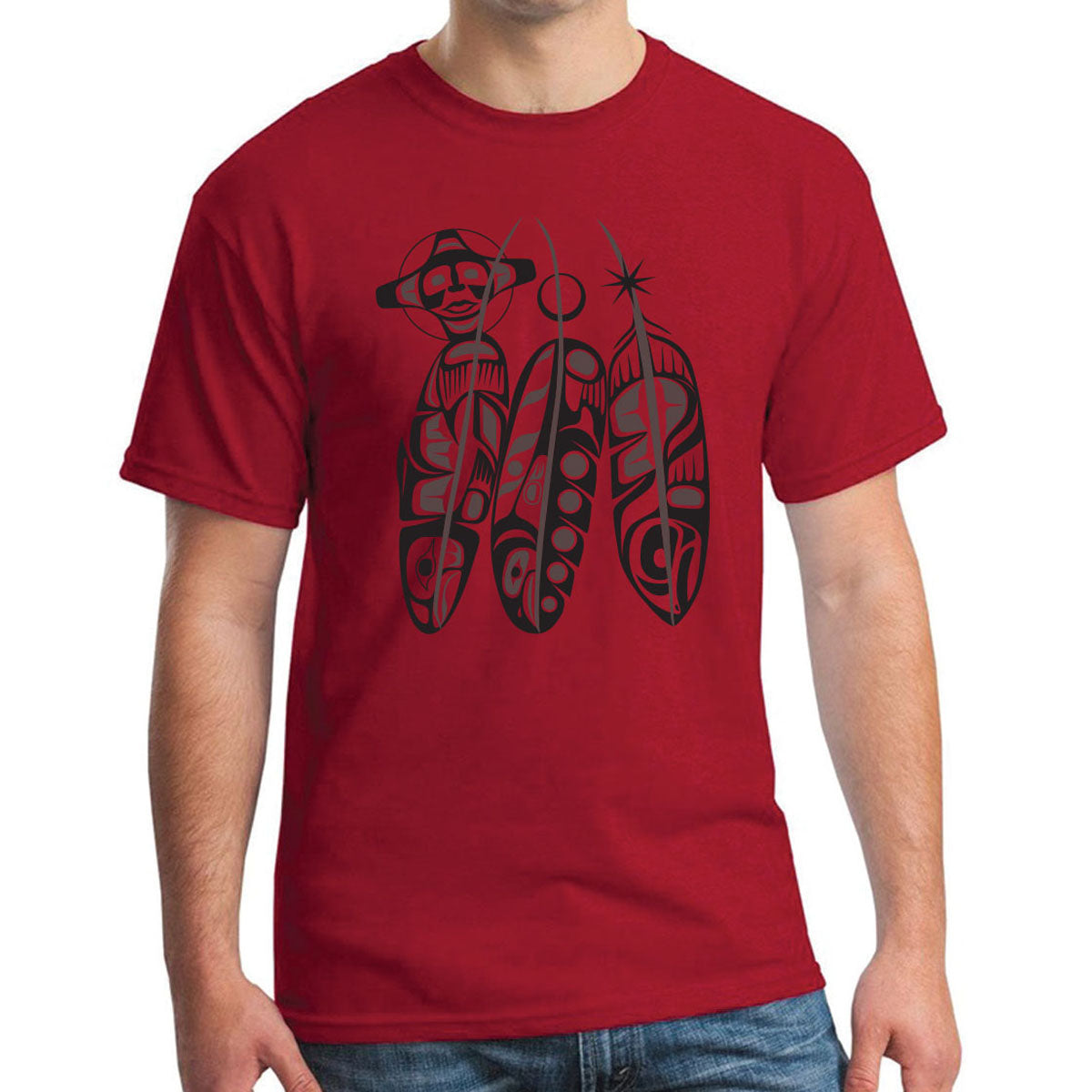 T Shirt Paul Windsor Salmon Life Cycle - XXXL - TSWSLXXXL - House of Himwitsa Native Art Gallery and Gifts