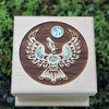 Shain Jackson Mini Cedar Bentwood Boxes - Thunderbird / Small - 313-SSB - House of Himwitsa Native Art Gallery and Gifts