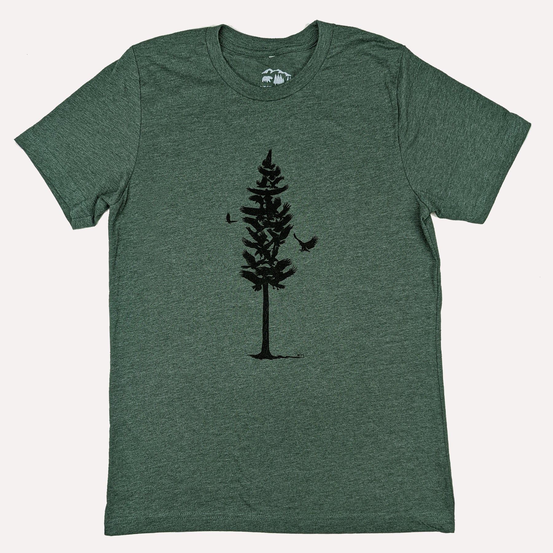 Westcoastees Adult Unisex Eagle Pine Graphic Tee - Westcoastees Adult Unisex Eagle Pine Graphic Tee -  - House of Himwitsa Native Art Gallery and Gifts