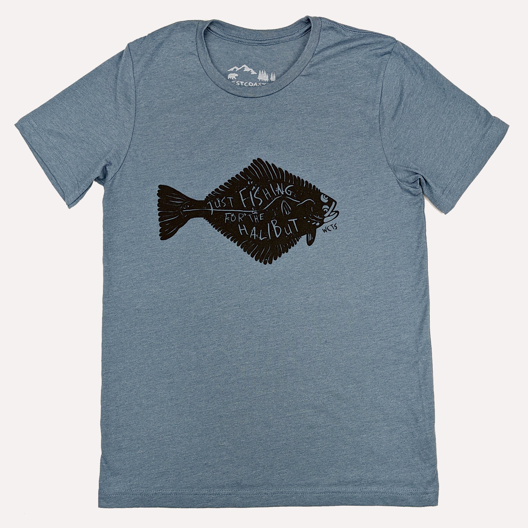 Westcoastees T-Shirt For The Halibut - Westcoastees T-Shirt For The Halibut -  - House of Himwitsa Native Art Gallery and Gifts