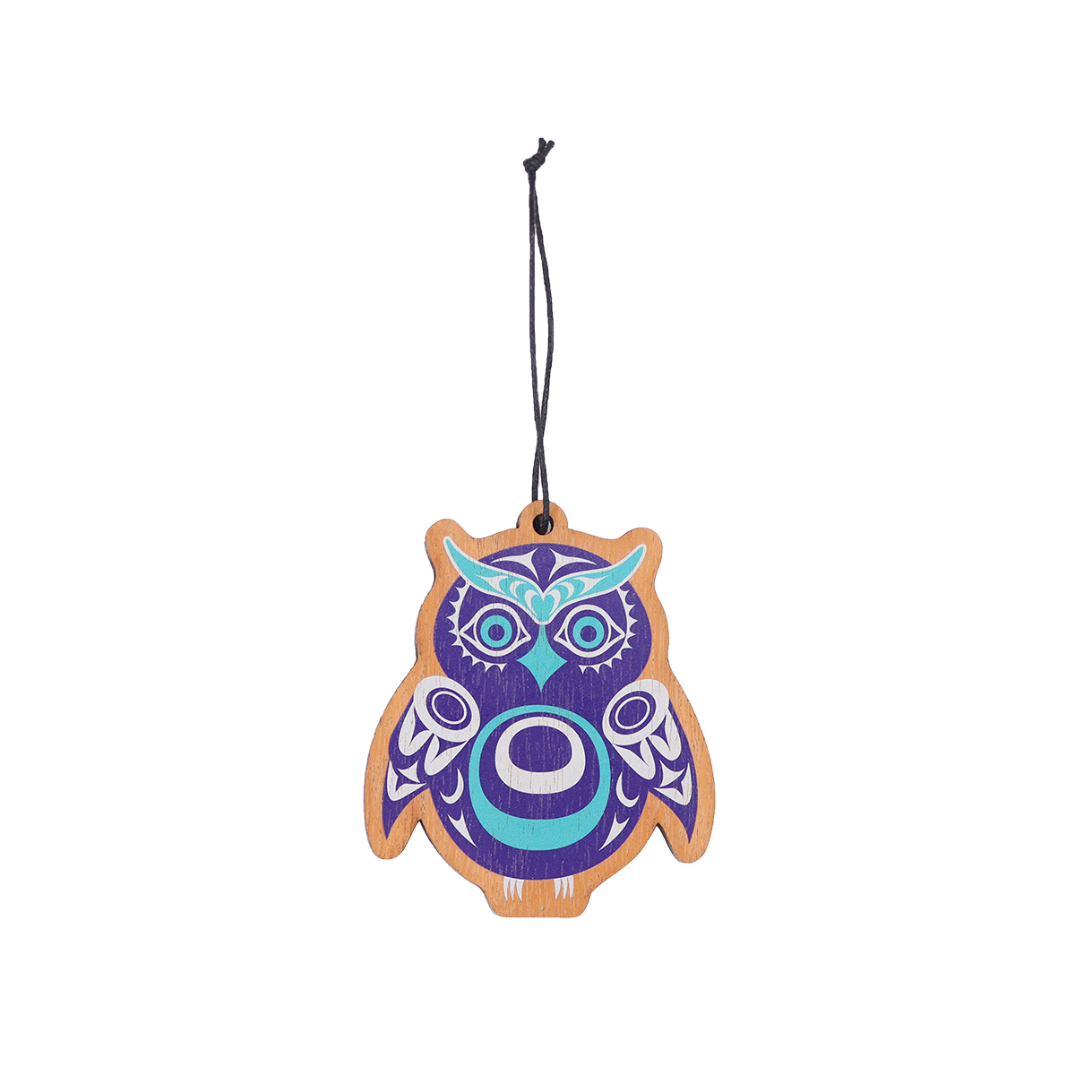 Wood Ornament Owl - Wood Ornament Owl -  - House of Himwitsa Native Art Gallery and Gifts