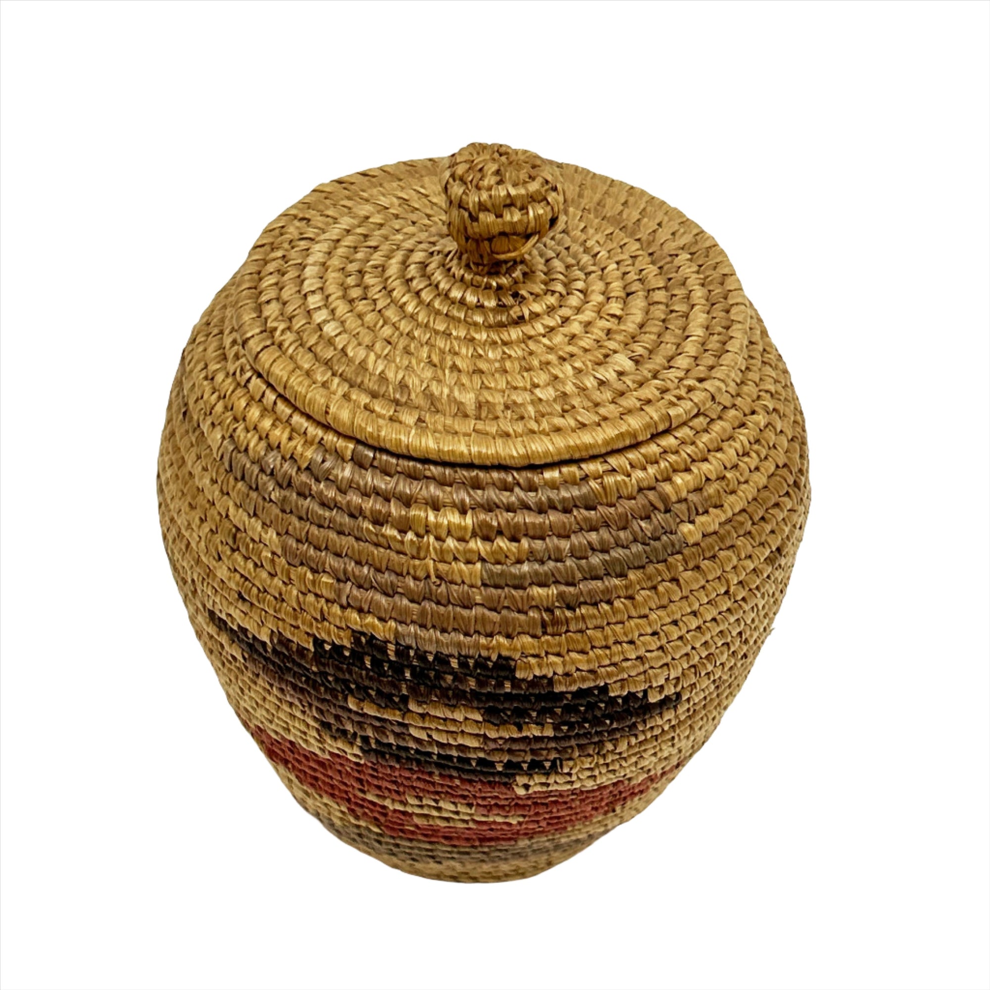 Woven Alakan Inuit Basket Unknown Artist Circa 1900s - House Of Himwitsa - Basketry - House of Himwitsa Art Gallery