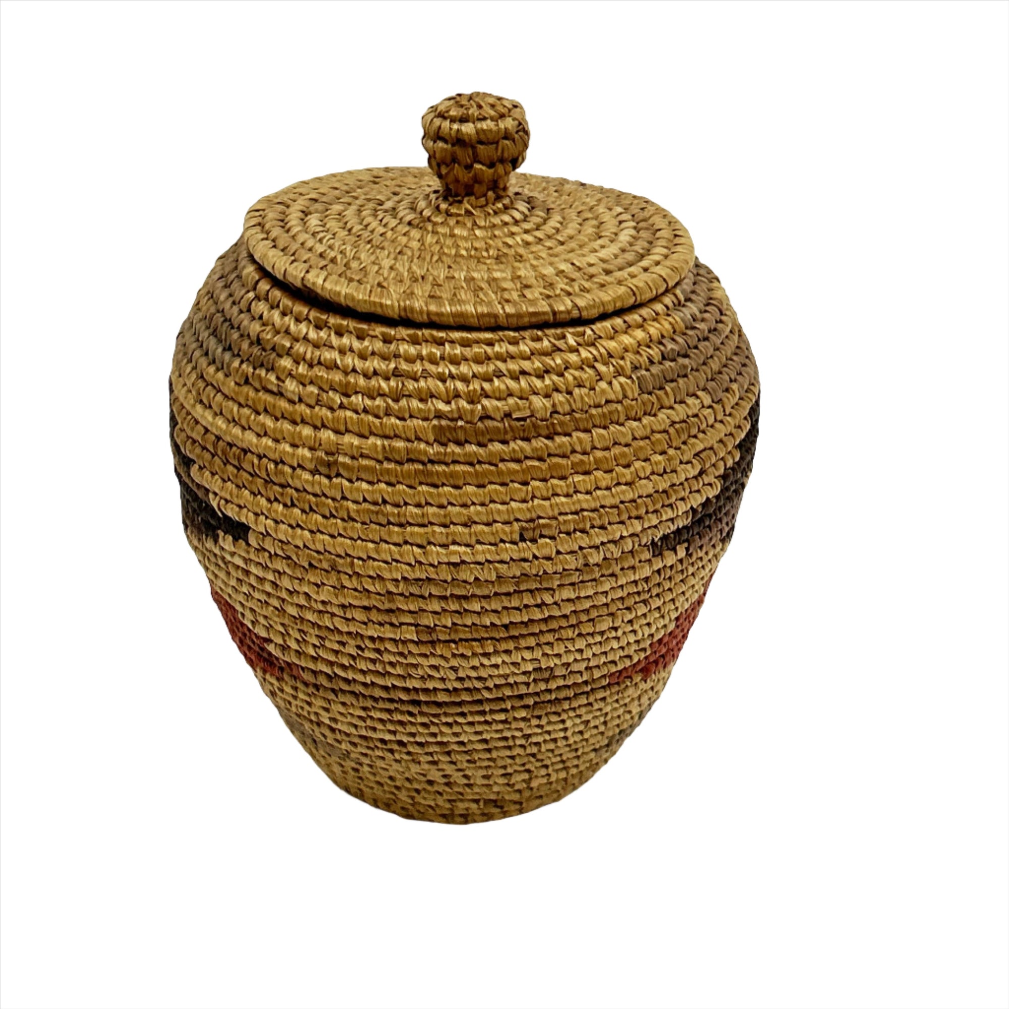 Woven Alakan Inuit Basket Unknown Artist Circa 1900s - House Of Himwitsa - Basketry - House of Himwitsa Art Gallery