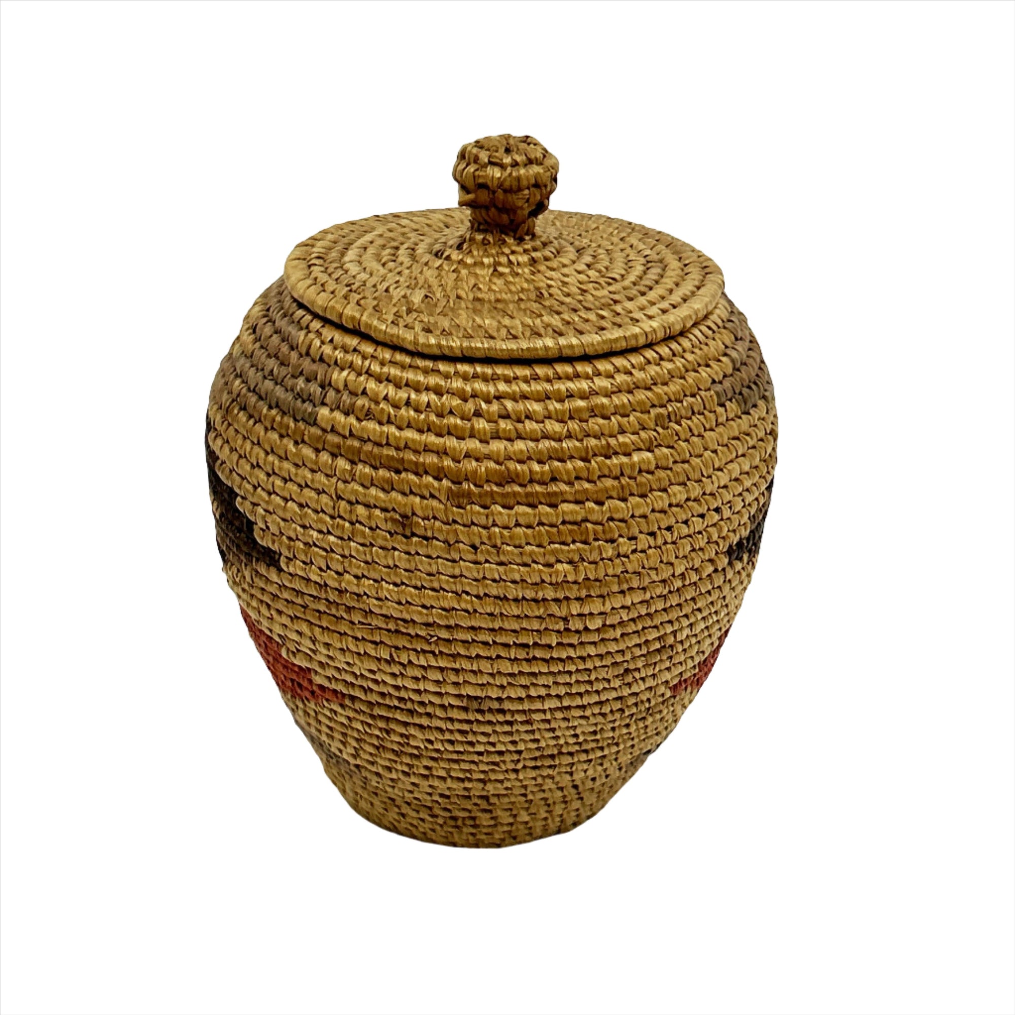 Woven Alakan Inuit Basket Unknown Artist Circa 1900s - House Of Himwitsa - Basketry - House of Himwitsa Art Gallery