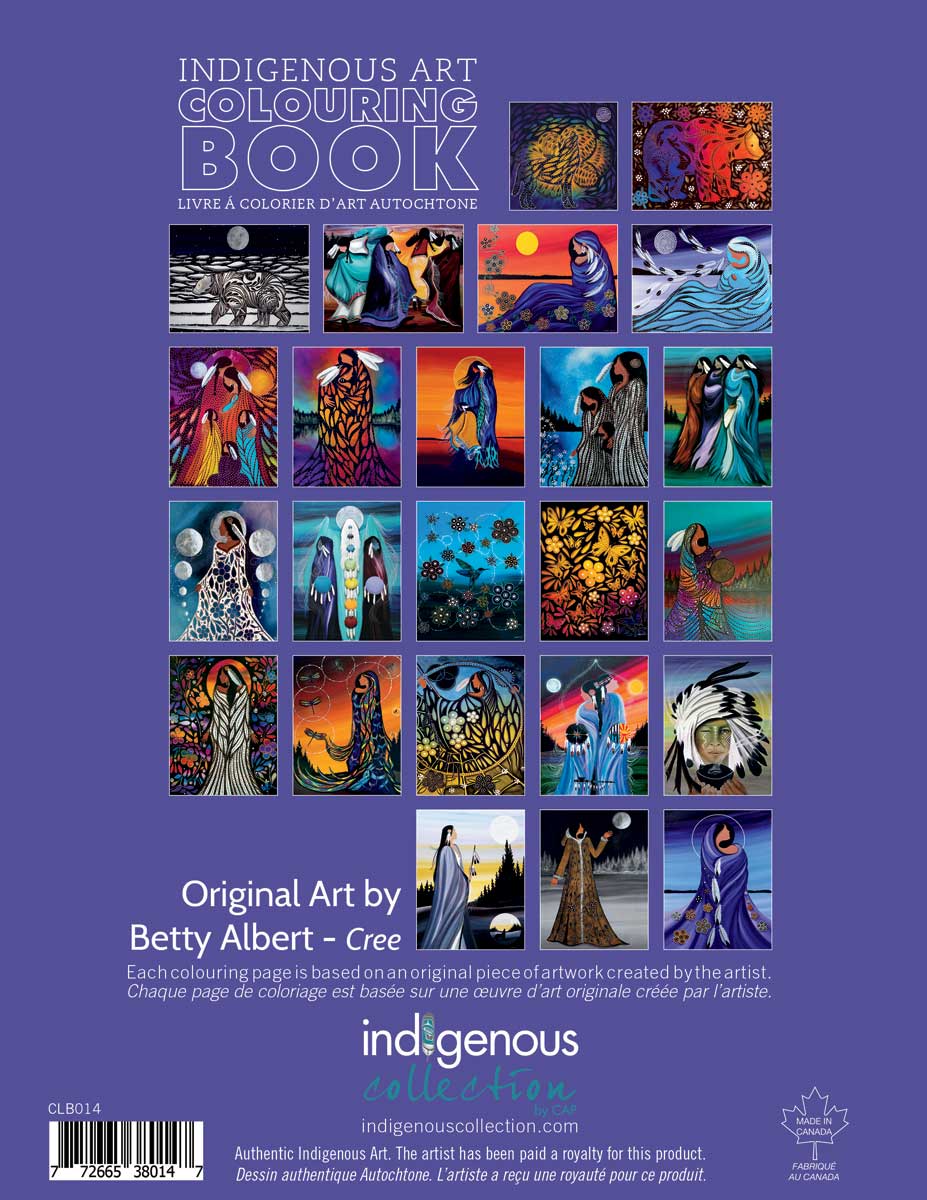 Colouring Book Betty Albert - Colouring Book Betty Albert -  - House of Himwitsa Native Art Gallery and Gifts