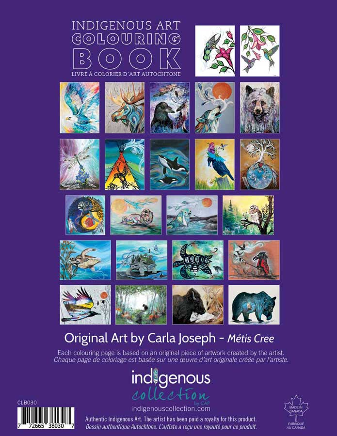 Colouring Book Carla Joseph - Colouring Book Carla Joseph -  - House of Himwitsa Native Art Gallery and Gifts
