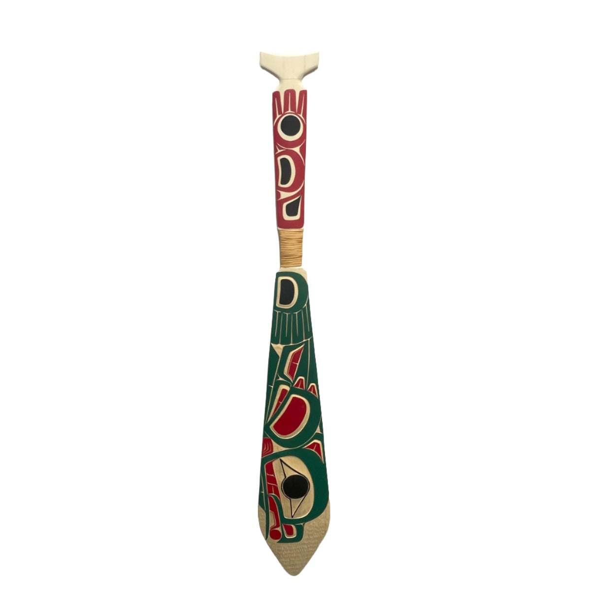 Cecilia Adams 4' Paddles Yellow Cedar - Cecilia Adams - PADDLES - House of Himwitsa Art Gallery