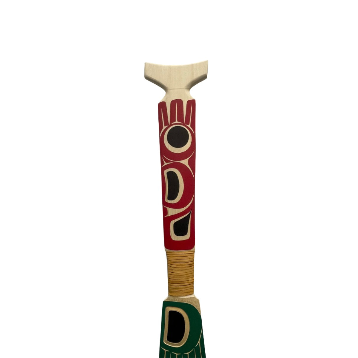 Cecilia Adams 4' Paddles Yellow Cedar - Cecilia Adams - PADDLES - House of Himwitsa Art Gallery