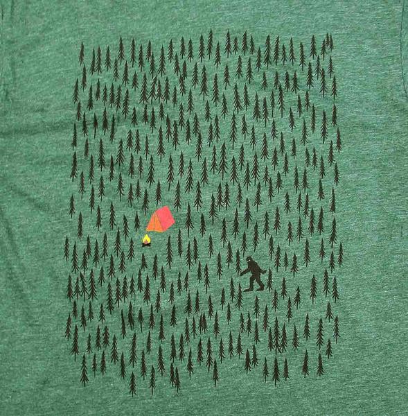 Westcoastees Adult T-Shirt Forest Camping - Westcoastees Adult T-Shirt Forest Camping -  - House of Himwitsa Native Art Gallery and Gifts