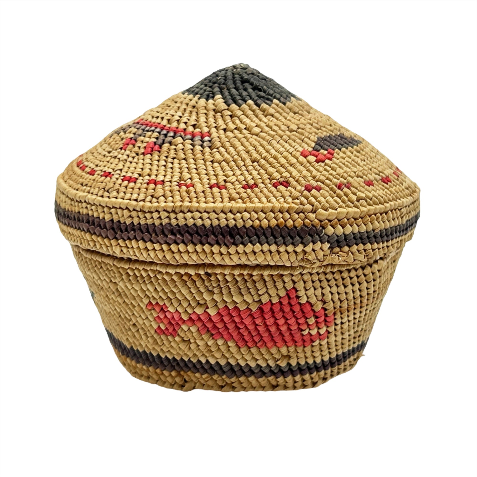 Frances Williams Nuu-Chah-Nulth Woven Round Basket - Maynards Fine Art and Antiques -  - House of Himwitsa Art Gallery