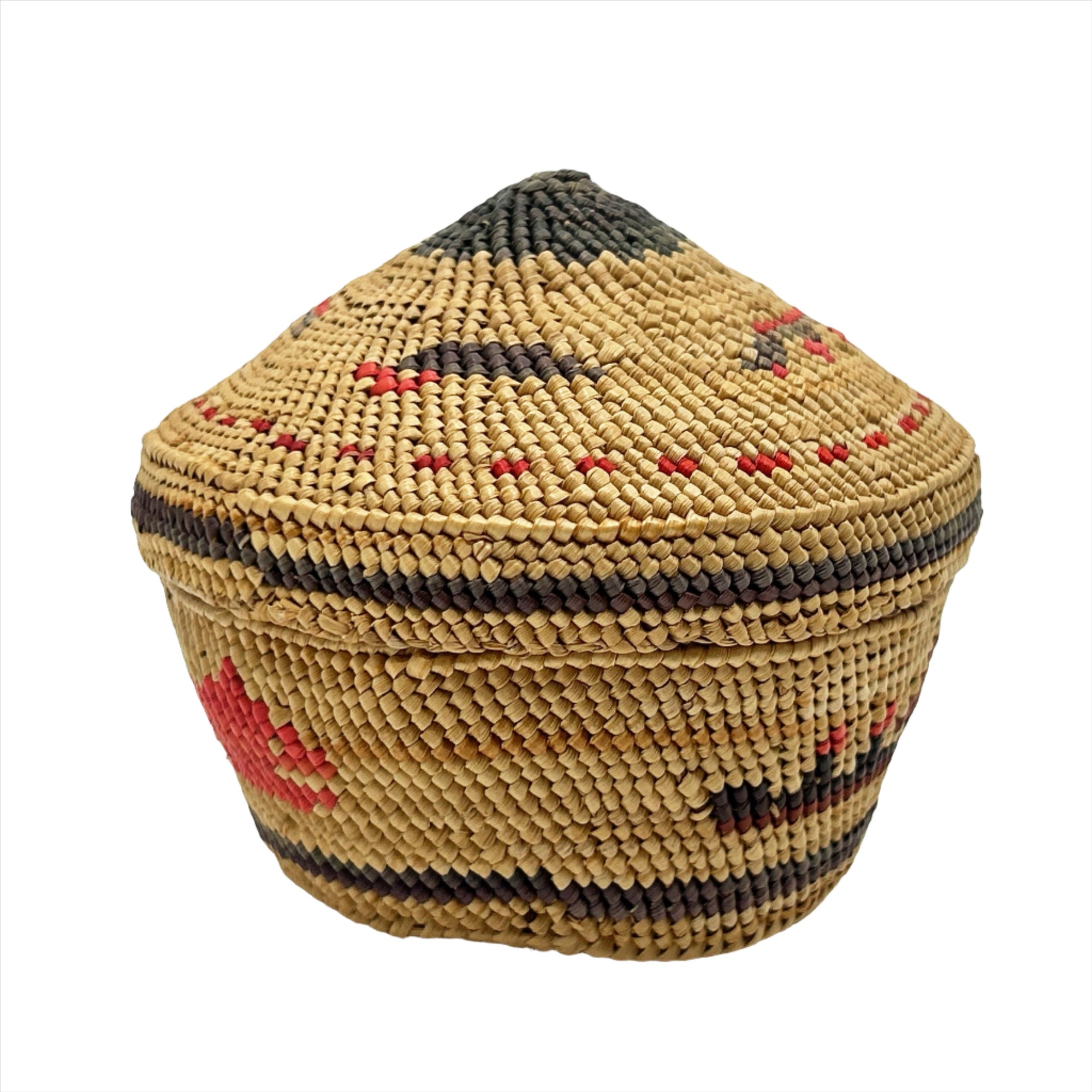 Frances Williams Nuu-Chah-Nulth Woven Round Basket - Maynards Fine Art and Antiques -  - House of Himwitsa Art Gallery