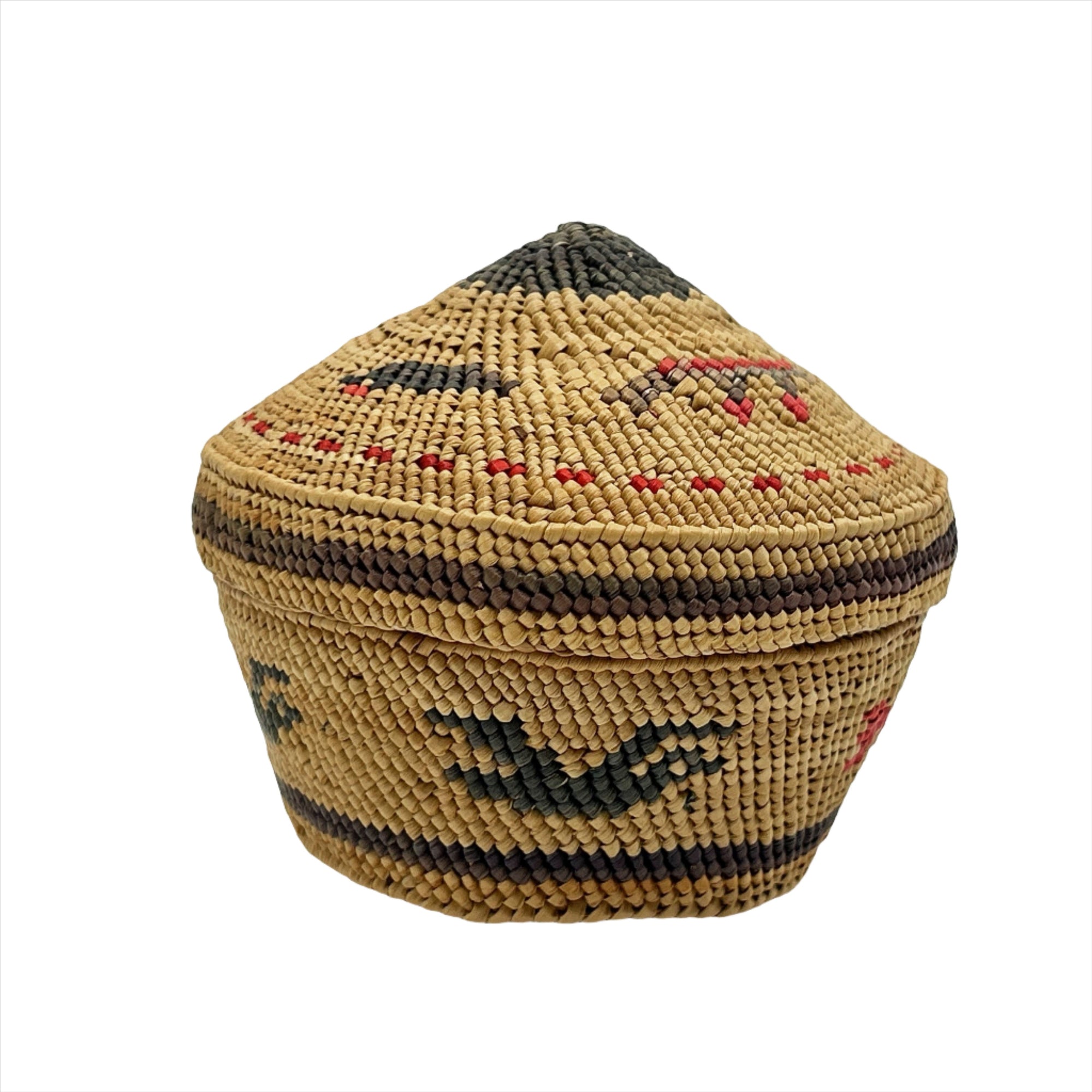 Frances Williams Nuu-Chah-Nulth Woven Round Basket - Maynards Fine Art and Antiques -  - House of Himwitsa Art Gallery