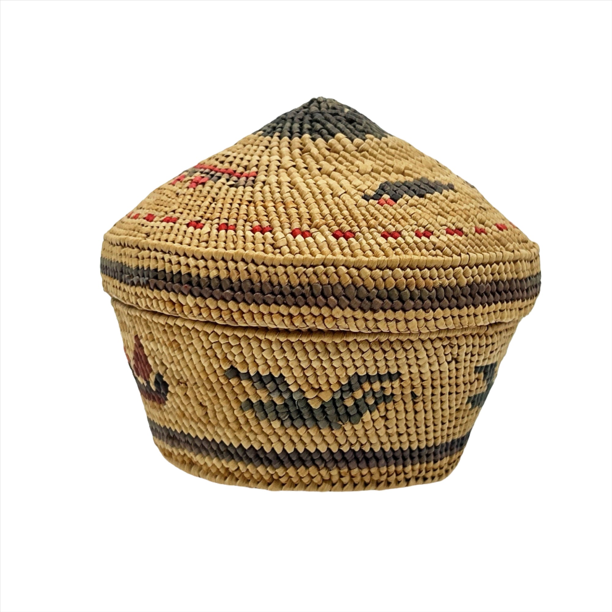 Frances Williams Nuu-Chah-Nulth Woven Round Basket - Maynards Fine Art and Antiques -  - House of Himwitsa Art Gallery
