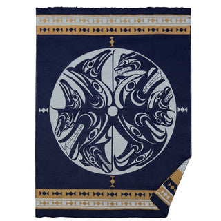Woven Blanket " Harmony" - Garfinkle -  - House of Himwitsa Art Gallery