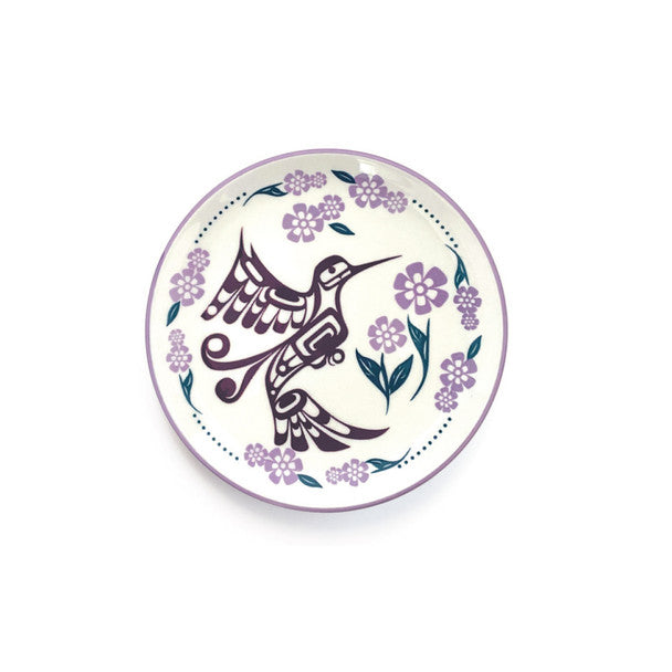 Porcelain Art Plate Hummingbird - Porcelain Art Plate Hummingbird -  - House of Himwitsa Native Art Gallery and Gifts