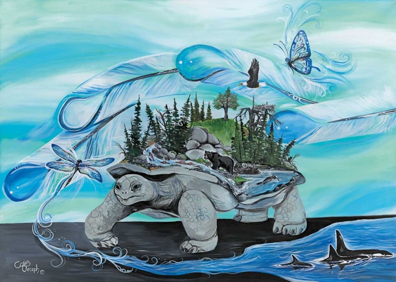 MATTED ART CARDS CARLA JOSEPH - Canadian Art Prints Inc. - Matted Art Card - House of Himwitsa Art Gallery
