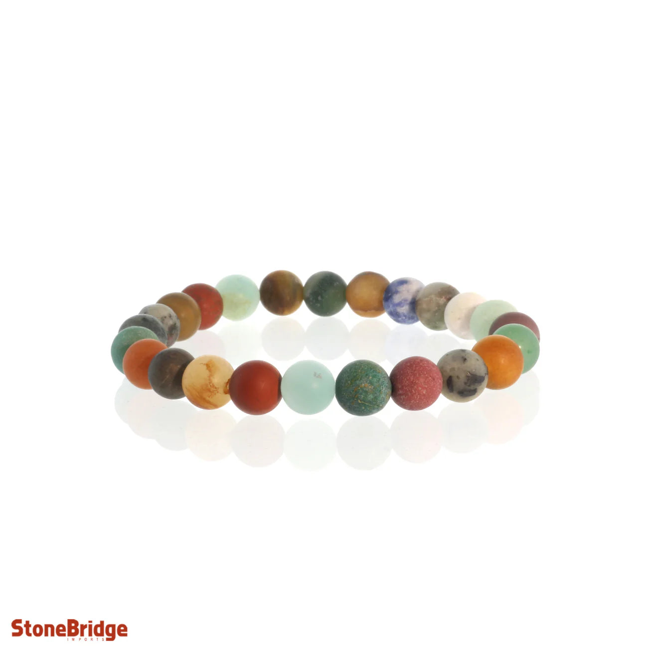 Stones Matte Round Bracelets 8mm - STONE BRIDGE -  - House of Himwitsa Art Gallery