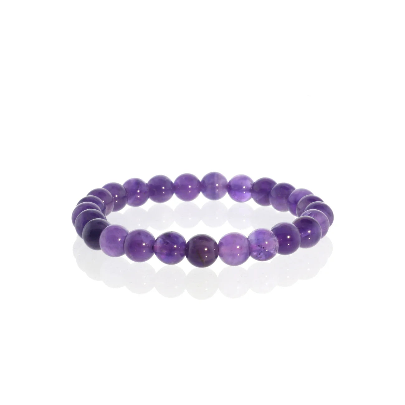 Bracelet Amethyst Bead 8mm - STONE BRIDGE -  - House of Himwitsa Art Gallery