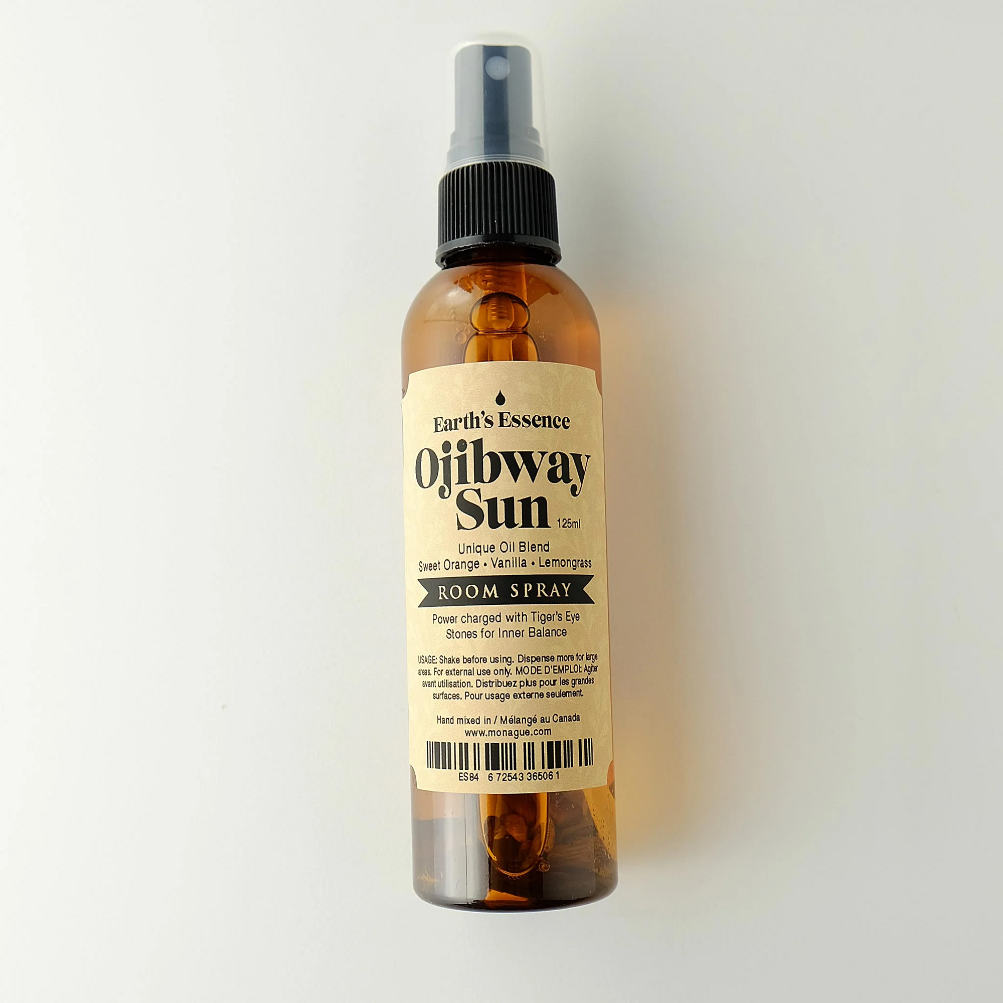 125ml Room Spray - Ojibway Sun with Tiger's Eye stones Regular price - 125ml Room Spray - Ojibway Sun with Tiger's Eye stones Regular price -  - House of Himwitsa Native Art Gallery and Gifts