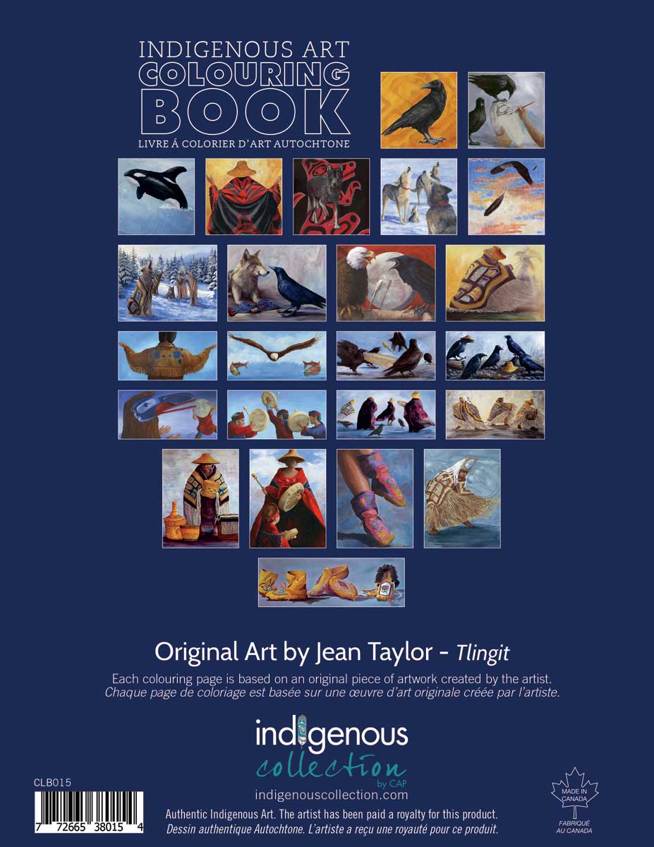 Colouring Book Jean Taylor - Colouring Book Jean Taylor -  - House of Himwitsa Native Art Gallery and Gifts