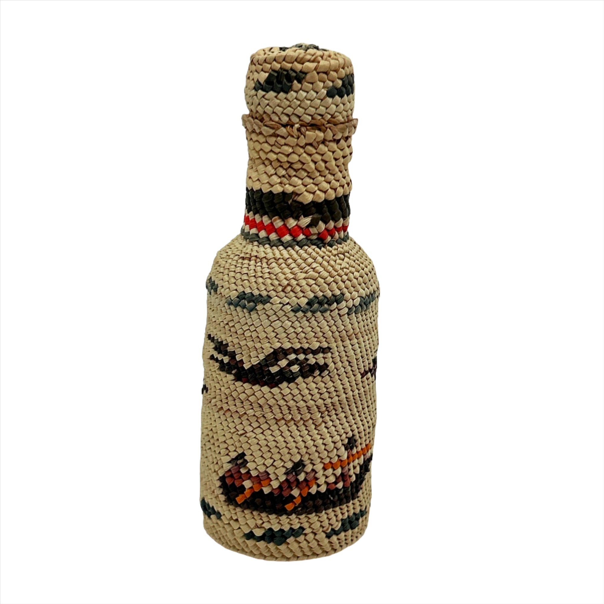 Josephine Thompson Mini Pattern Bottle - House Of Himwitsa - Basketry - House of Himwitsa Art Gallery