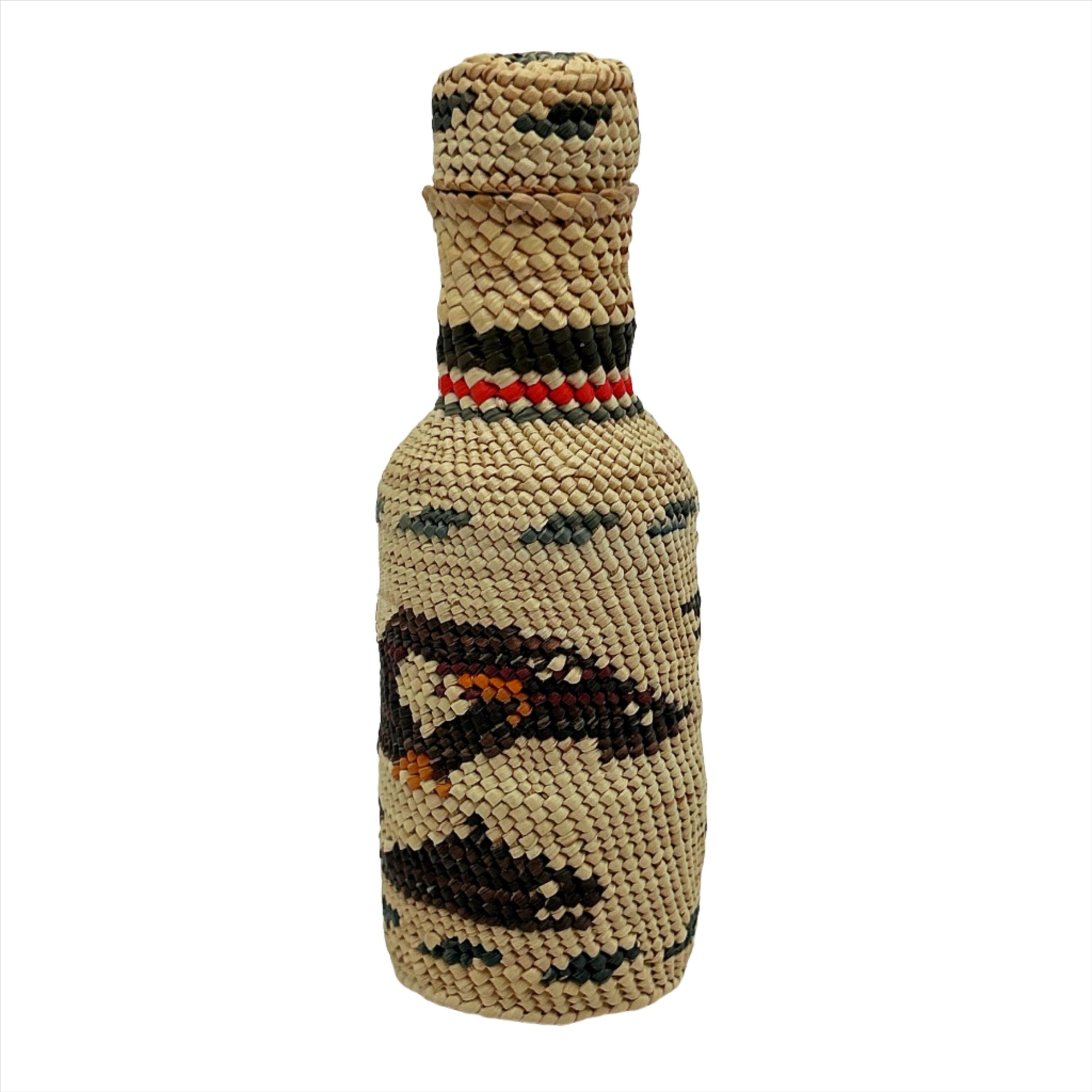 Josephine Thompson Mini Pattern Bottle - House Of Himwitsa - Basketry - House of Himwitsa Art Gallery