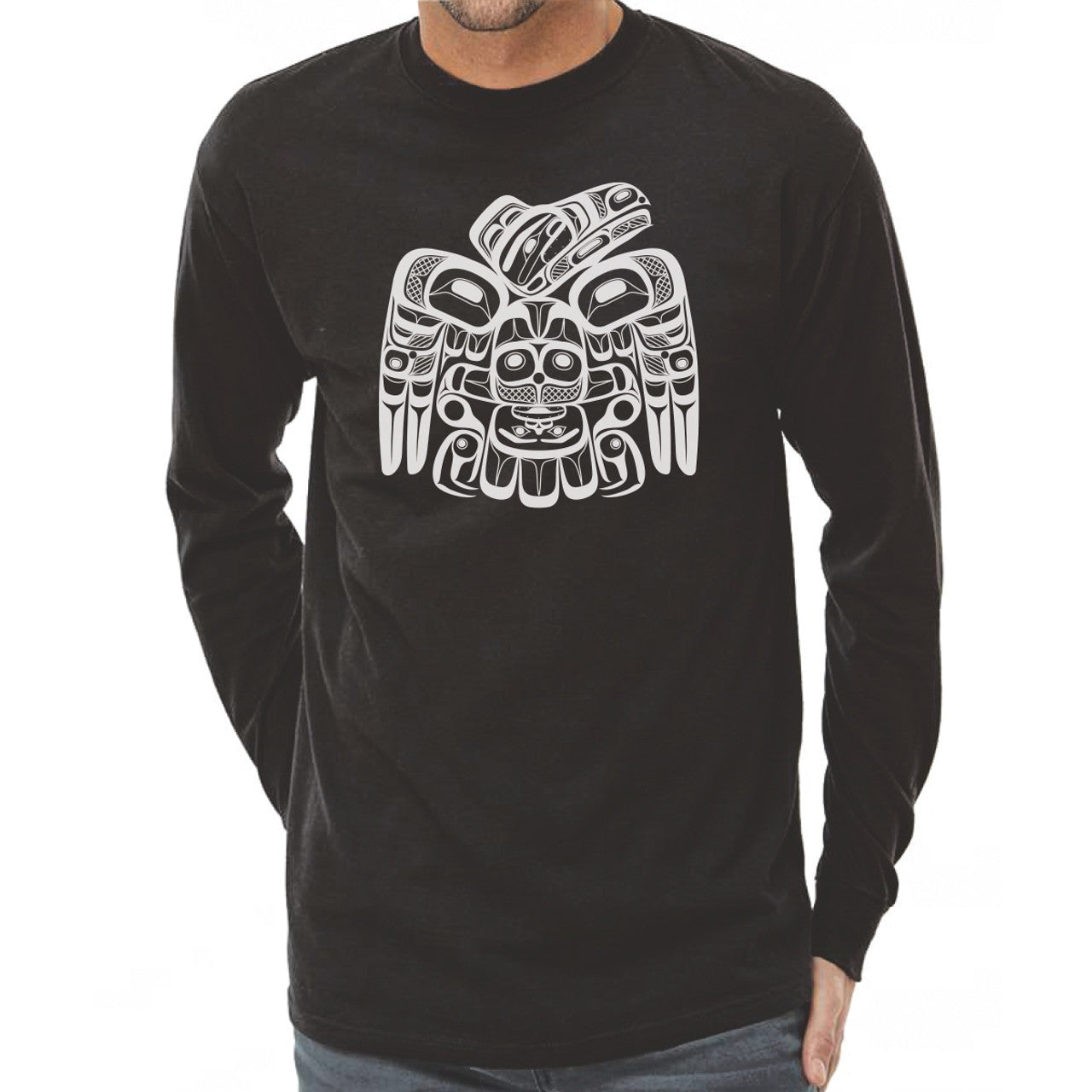 Long Sleeve Corey Bulpitt Raven -  - T-Shirt - House of Himwitsa Art Gallery