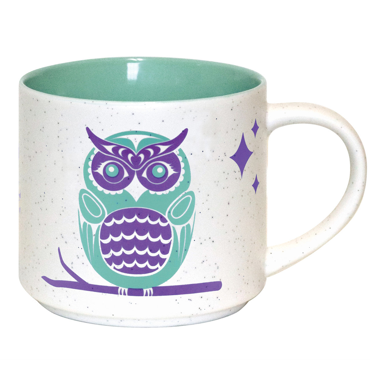 CERAMIC MUGS - 16oz / Owl - CMUG24 - House of Himwitsa Native Art Gallery and Gifts