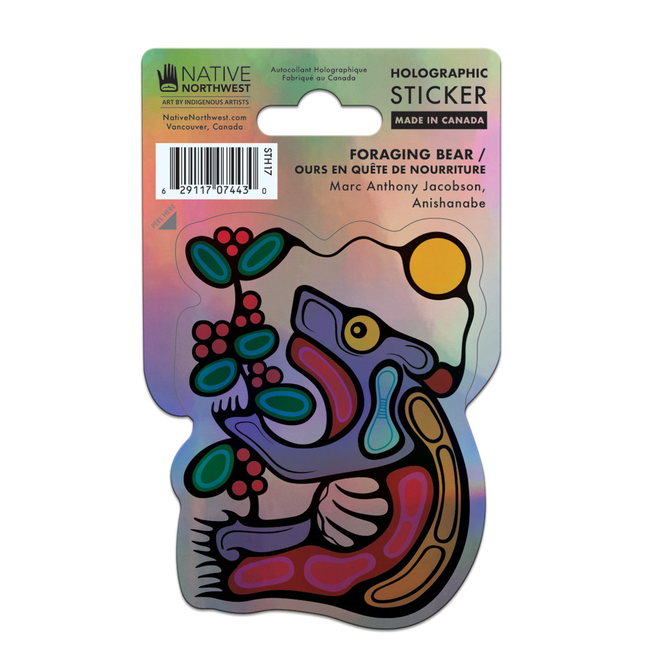 Holographic Stickers - Garfinkle - Sticker - House of Himwitsa Art Gallery