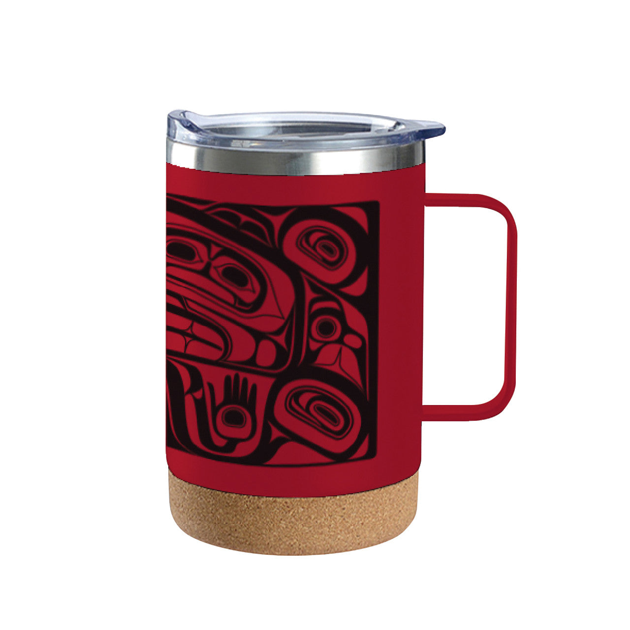 CORK BASE TRAVEL MUGS WITH HANDLE - Garfinkle - Cork Base Travel Mug - House of Himwitsa Art Gallery