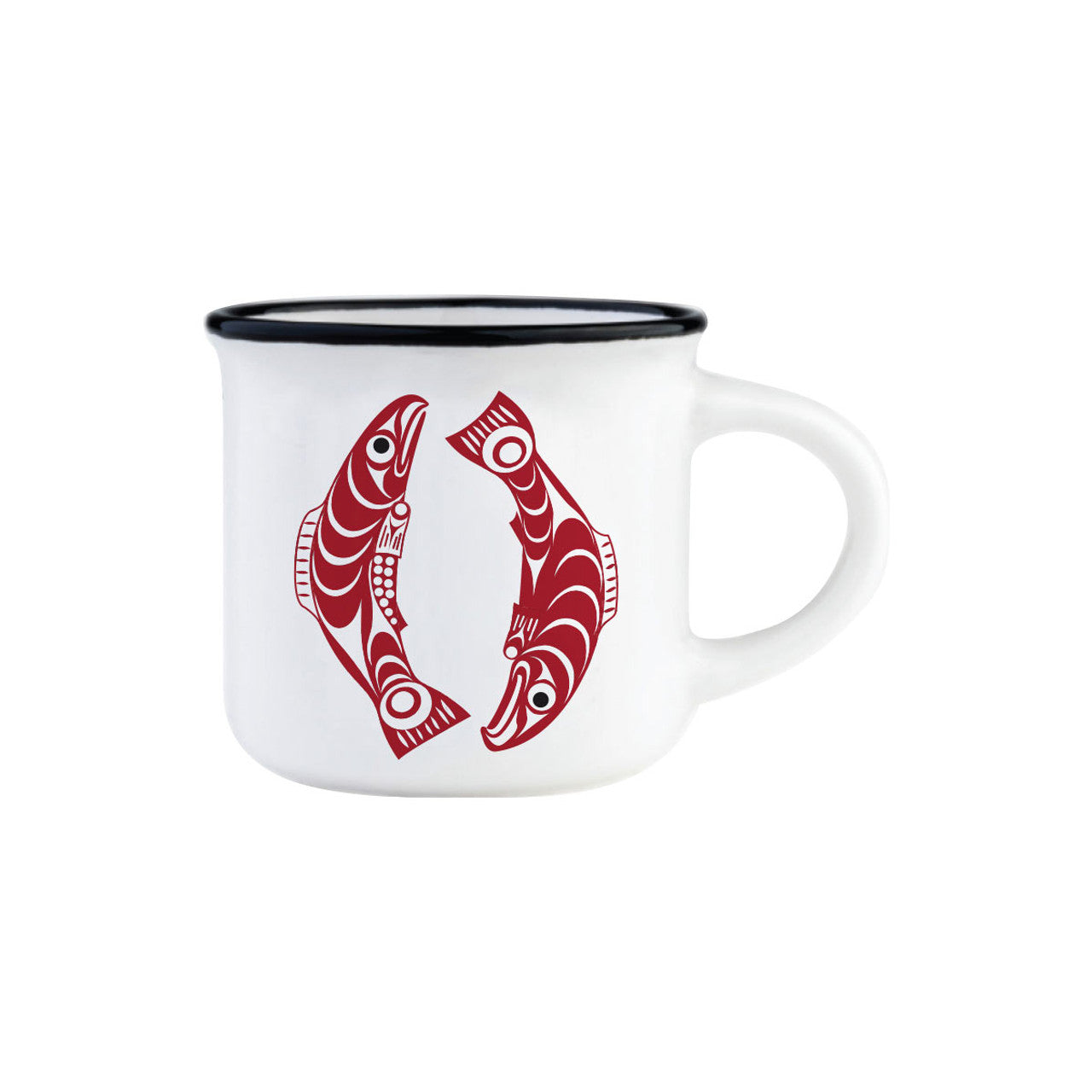 ESPRESSO MUGS - 3oz / Salmon - ESMUG15 - House of Himwitsa Native Art Gallery and Gifts