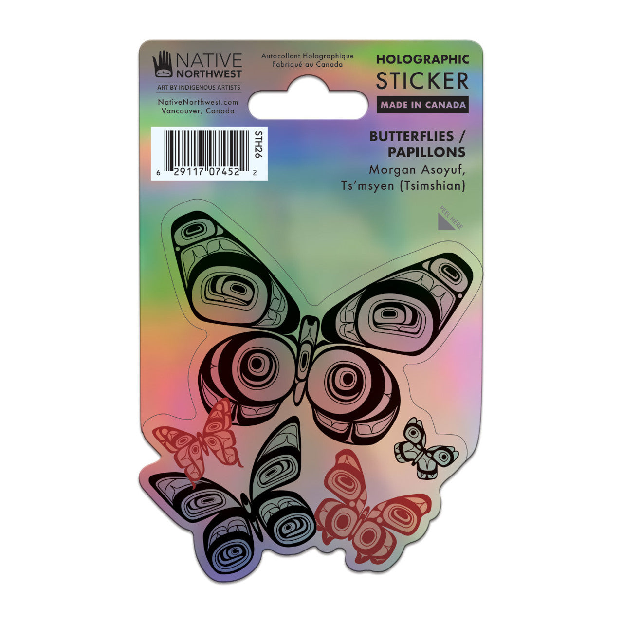 Holographic Stickers - Garfinkle - Sticker - House of Himwitsa Art Gallery