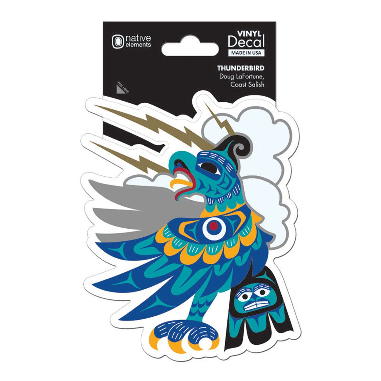 DECALS - Corey Bulpitt Thunderbird - D202 - House of Himwitsa Native Art Gallery and Gifts