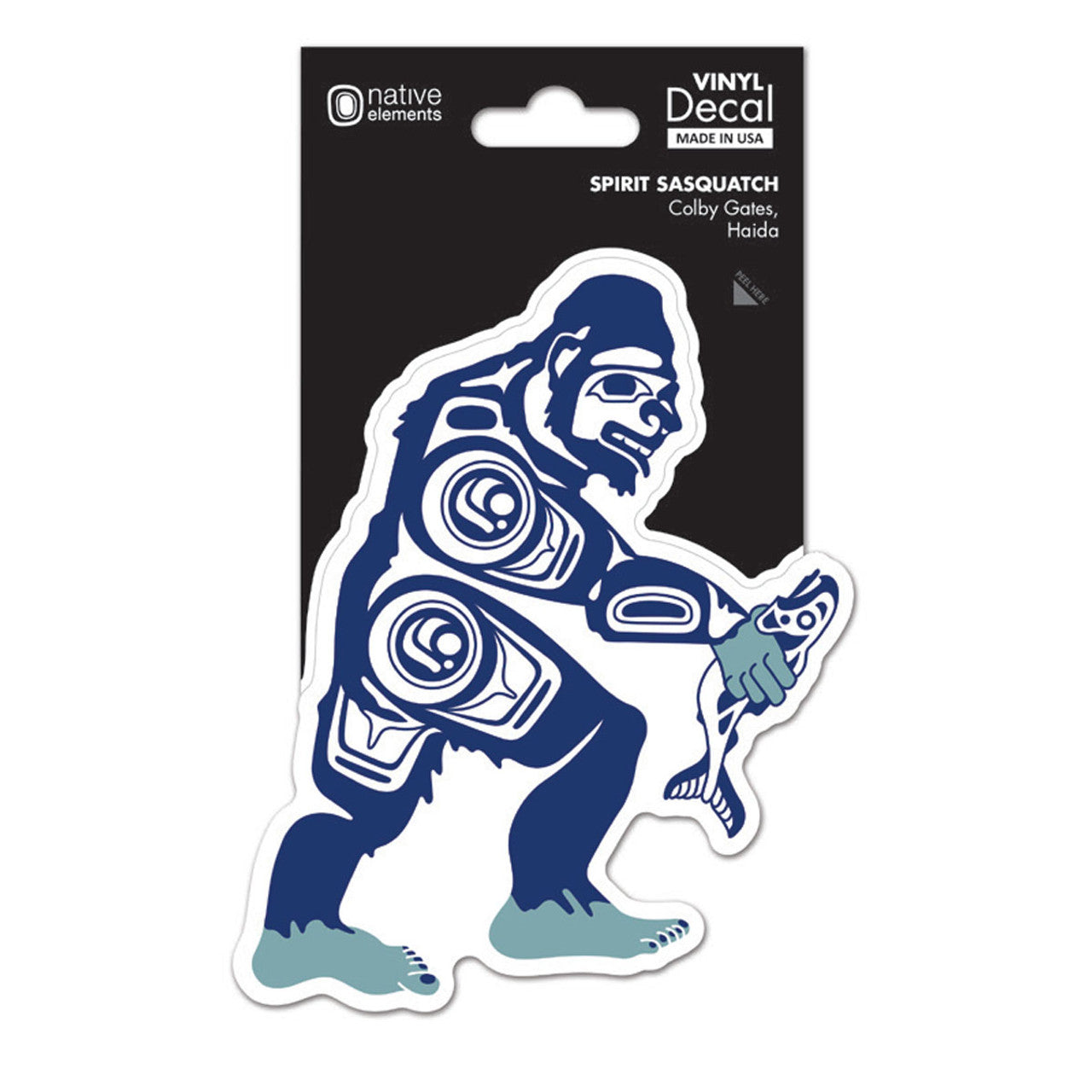 DECALS - Colby Gates Sasquatch - D232 - House of Himwitsa Native Art Gallery and Gifts