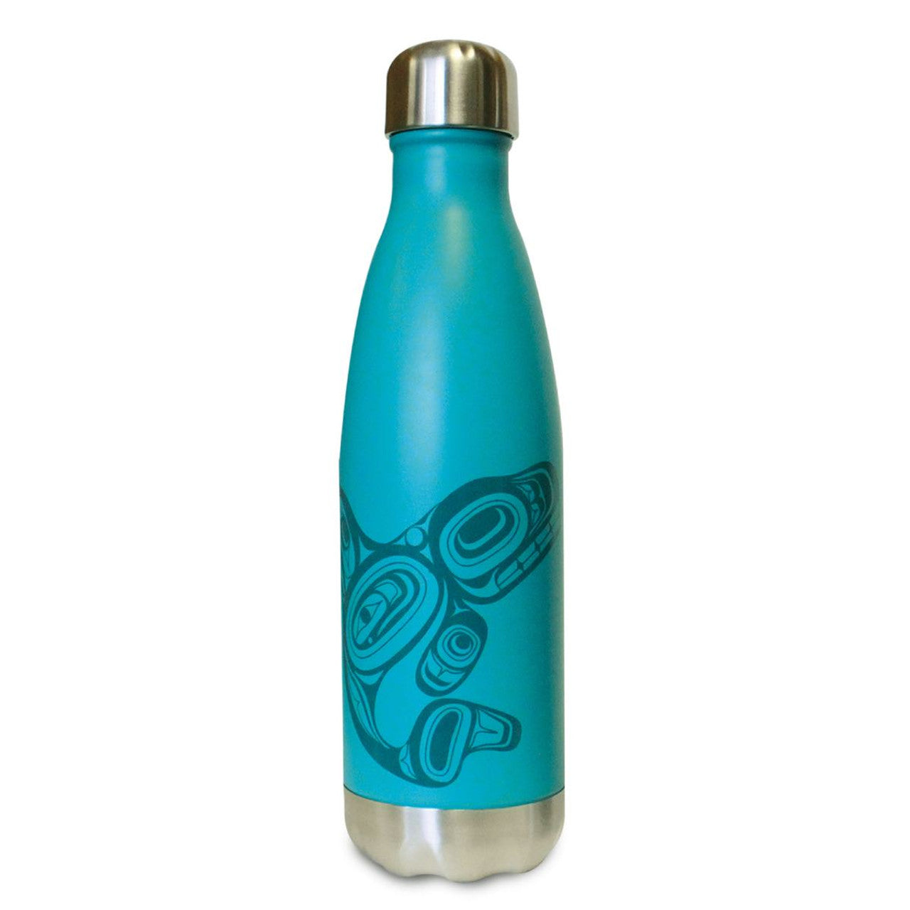 INSULATED BOTTLES - Ernest Swanson Whale 17oz - BOT86 - House of Himwitsa Native Art Gallery and Gifts