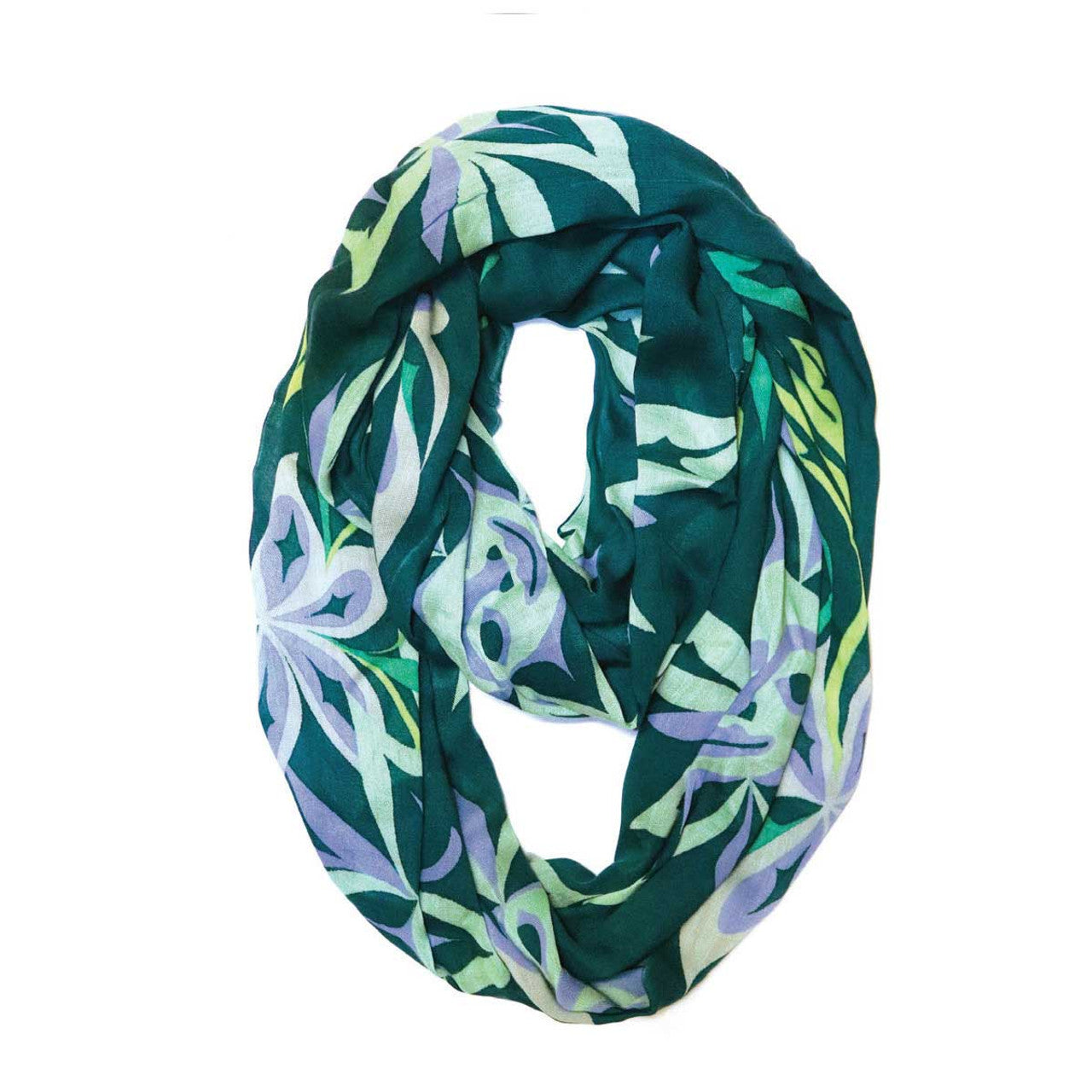 CIRCLE SCARFS - Simone Diamond Soul Blossom - BCSCARF23 - House of Himwitsa Native Art Gallery and Gifts