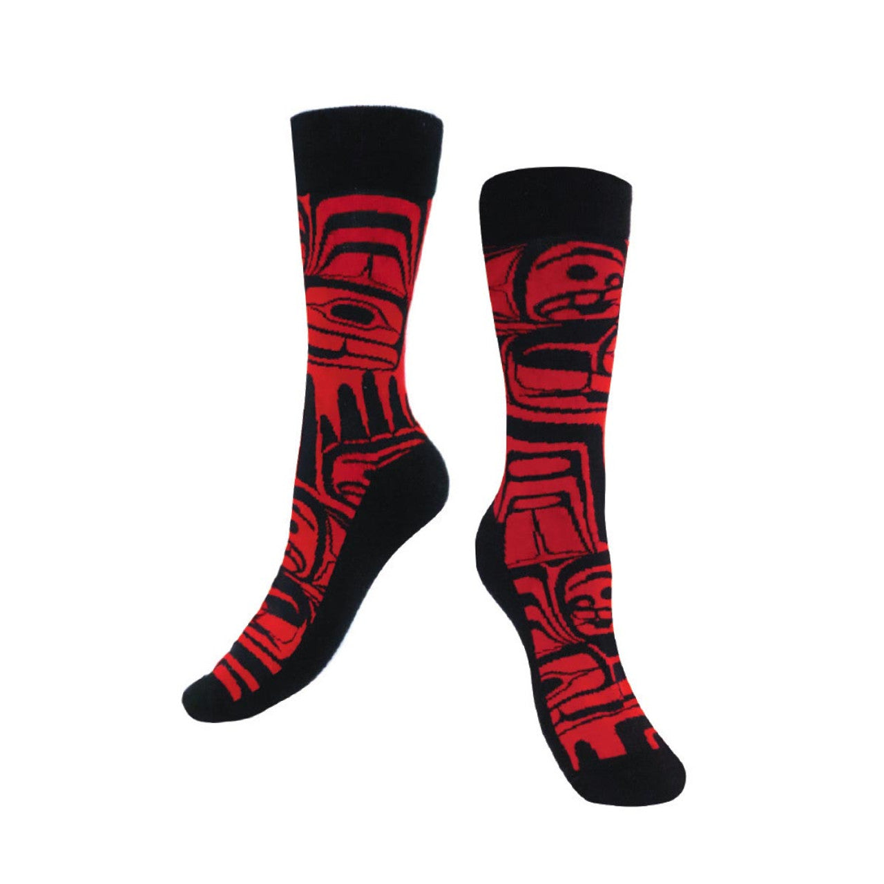 ART SOCKS - M/L / Ben Houstie-Eagle Crest/SOCK32 - SOCK32L - House of Himwitsa Native Art Gallery and Gifts