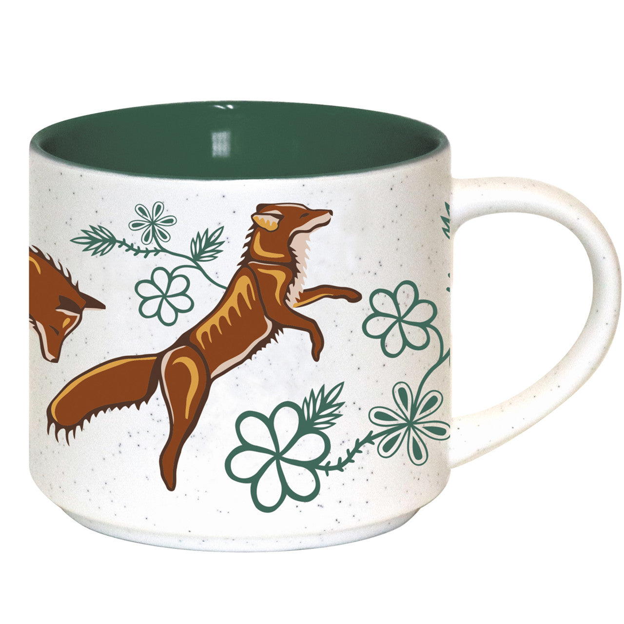 CERAMIC MUGS - 16oz / Foxes - CMUG29 - House of Himwitsa Native Art Gallery and Gifts