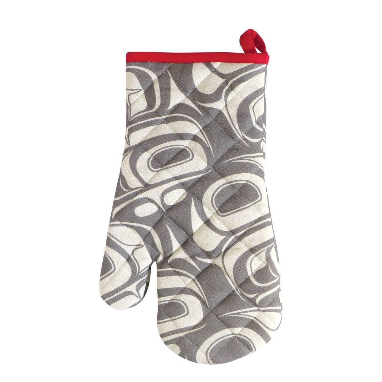 COTTON OVEN MITTS - Transforming Eagle - KO201 - House of Himwitsa Native Art Gallery and Gifts