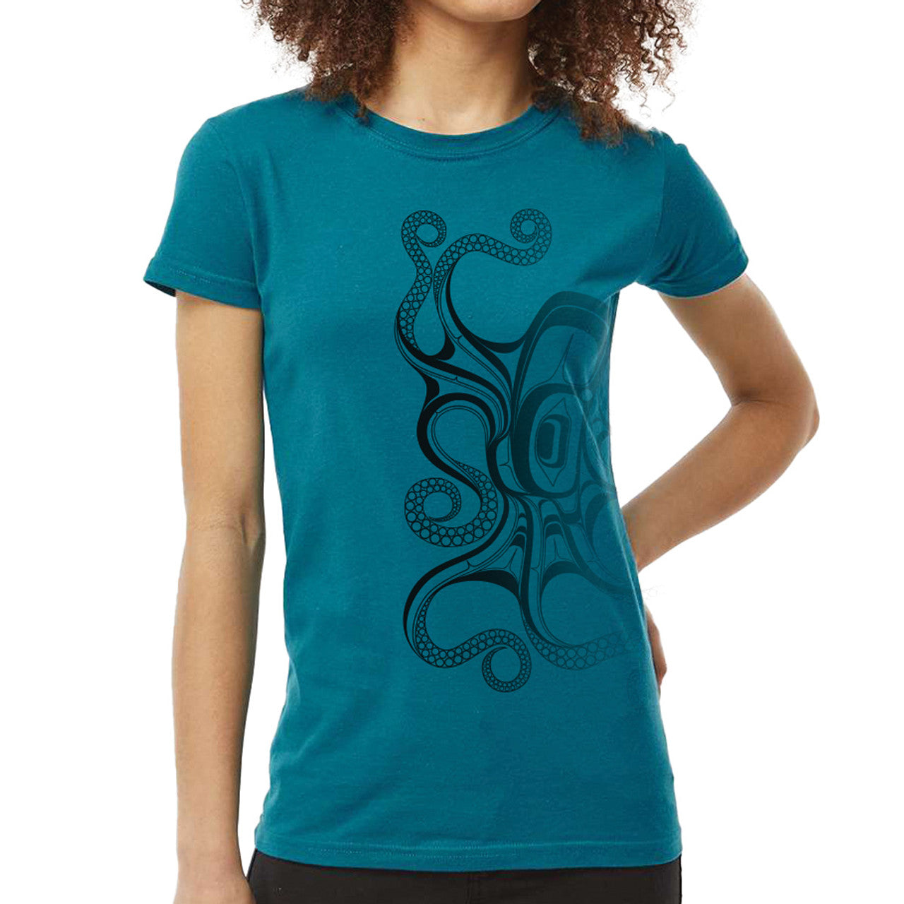 T-Shirt Ernest Swanson Octopus - Garfinkle - T-Shirt - House of Himwitsa Art Gallery