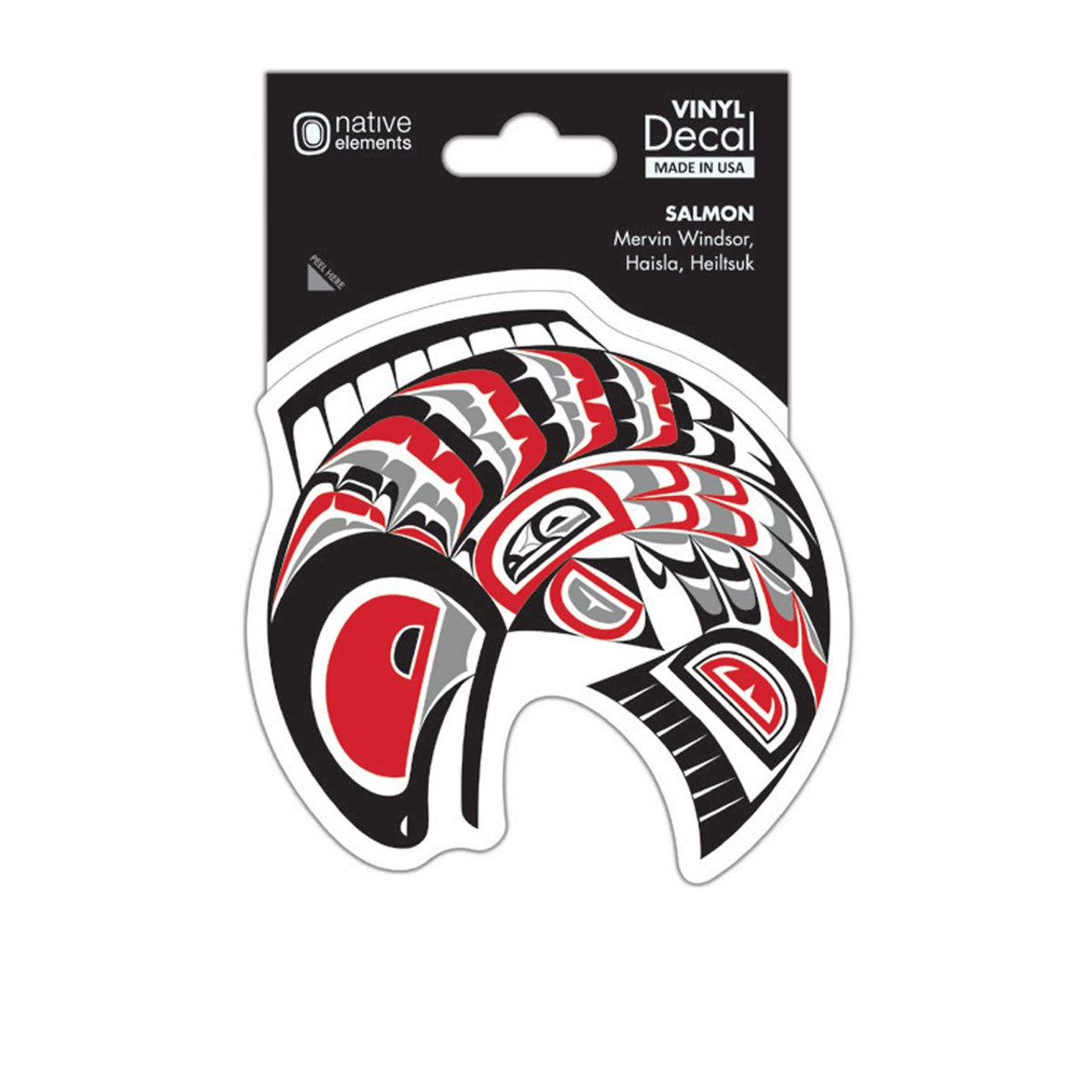 DECALS - Mervin Windsor Salmon - D225 - House of Himwitsa Native Art Gallery and Gifts